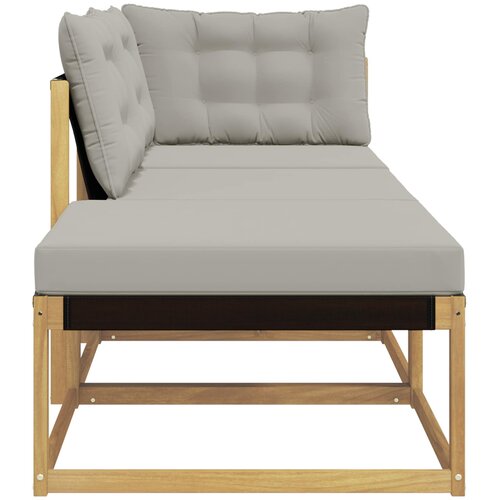  Set vanjskih sofa Bijela i svjetlosiva 241,5 x 83 x 73 cm Slike