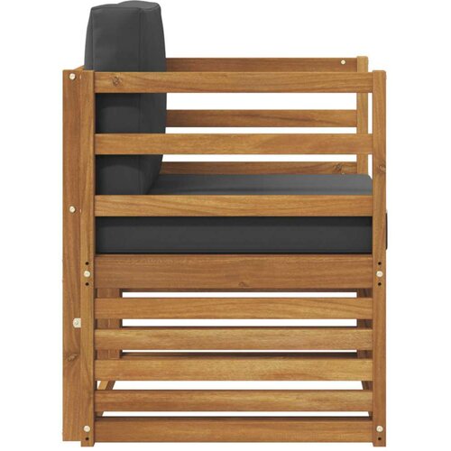  Set vanjskih sofa s jastukom Prirodna 67 x 63 x 73 cm Slike