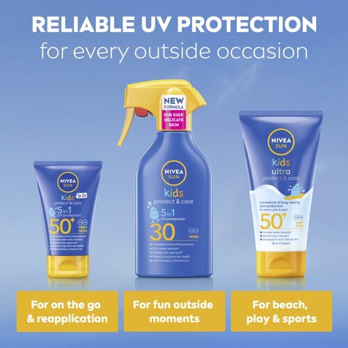 Nivea SUN Kids dječji sprej za sunčanje 5 u 1 SPF 30 250 ml Slike