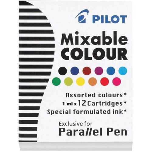  TINTA ZA NALIVPERO PATRONE PARALLEL PEN PK12 PILOT IC-P3-AST SORTIRANO Slike