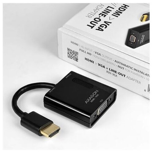 Axagon RVH-VGAN, HDMI -> VGA Reduction / Adapter, FullHD, Au Cijene