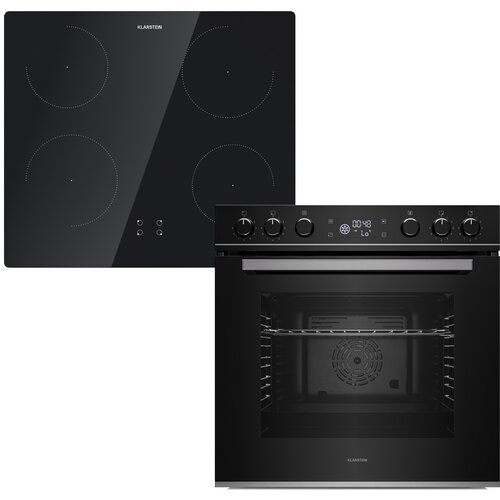 Klarstein ControlSync set pećnice i indukcijske ploče | 9 funkcija | 4 zone za kuhanje | zapremnina 72 L Cijene