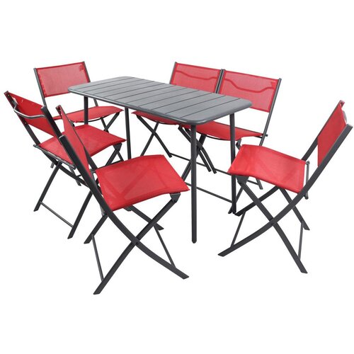 Ambia Garden Vrtni Set Sumila, Rdeča, Črna, 7-Delno Cene