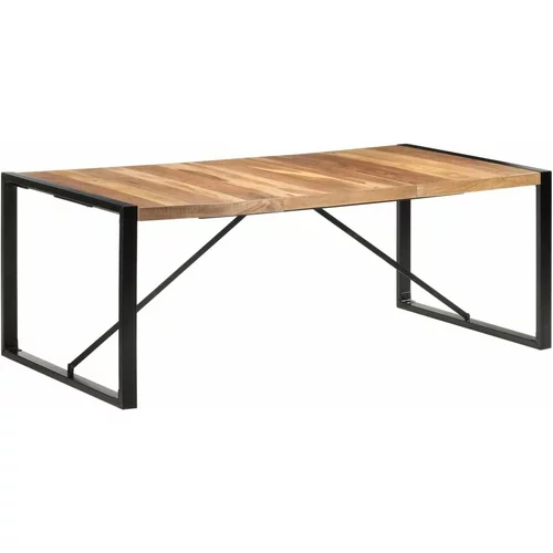  Blagovaonski stol 200 x 100 x 75 cm od masivnog drva i šišama