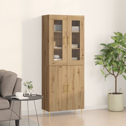 vidaXL visoka omara iz hrasta Artisan 69.5x34x180 cm Cene