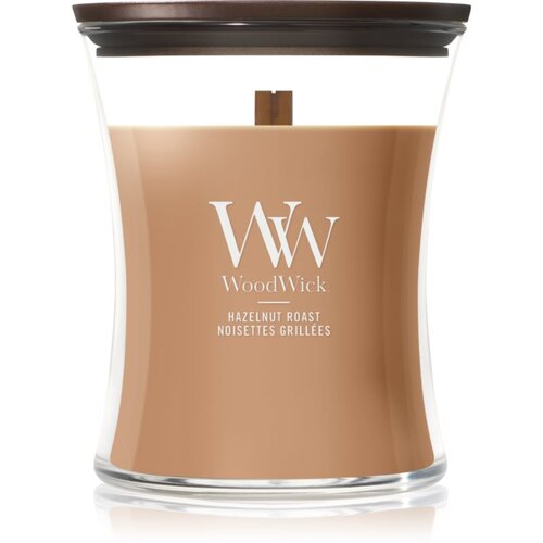 WoodWick Hazelnut Roast di&scaron;eča sveča z lesenim stenjem 275 g Cene