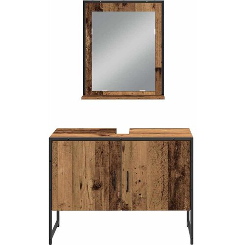  Set namje&amp;scaron;taja za kupaonicu 3 kom. Smeđa 33 x 33 x 113.5 cm Slike