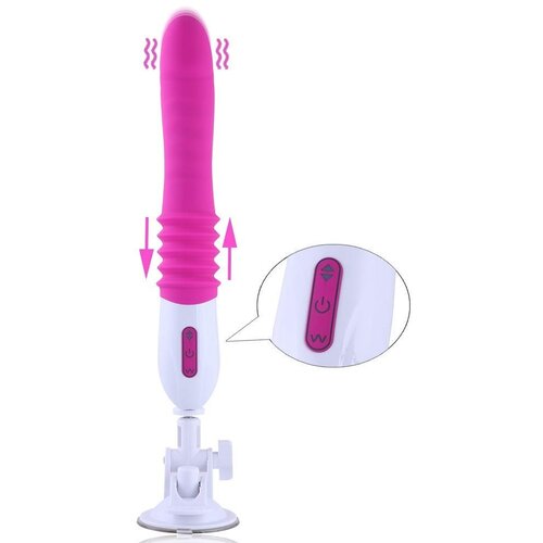 HiSmith C0571-03 Mini Fuck Machine with 3 Thrusting &amp;amp; 10 Vibration Patterns Pink Slike