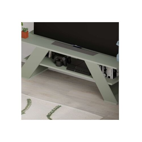 Hanah home Farfalla TV ormarić, 120x40x33,5 cm, Maslinasta boja Slike