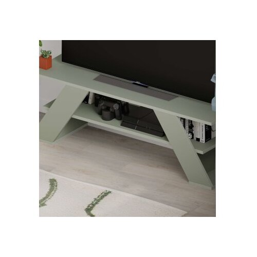 Hanah home tv polica farfalla ash green Slike