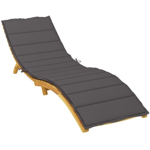  Jastuk za ležaljku antracit 200 x 60 x 3 cm od tkanine Oxford Slike