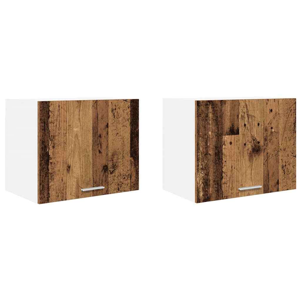  Viseći ormarić Riga 2 pcs Beton siva i bijela 50 x 31 x 40 cm Slike