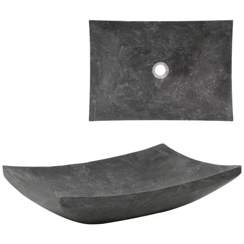  Umivalnik 50x35x12 cm marmor črn