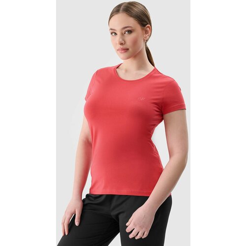 4f Women's slim T-shirt - red Cene