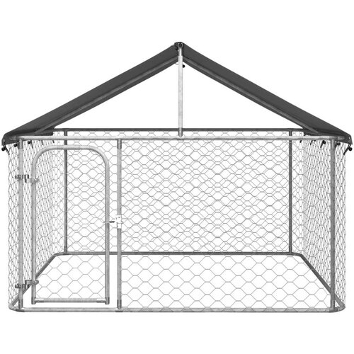  Vanjski kavez za pse s krovom 200 x 200 x 150 cm Slike