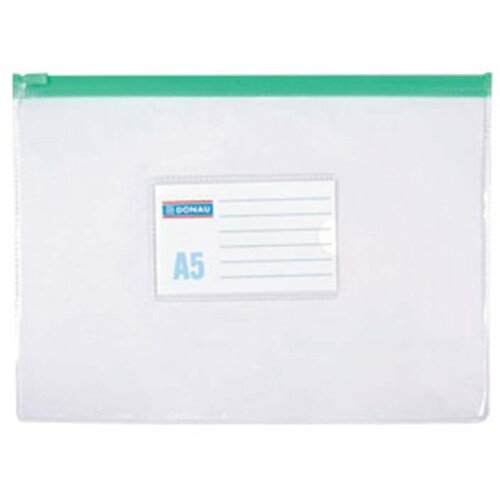 DONAU Fascikla zip Donau PVC providna A5 Slike