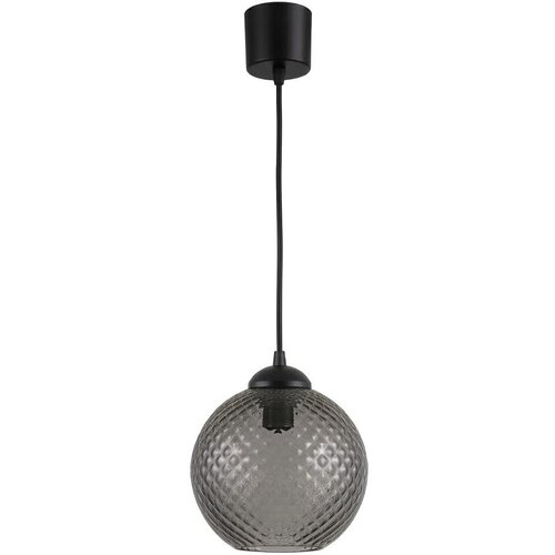 Brilagi LED luster na sajli R GLASS 1xE27/60W/230V prečnik 18 cm crna/zadimljeno-siva Slike