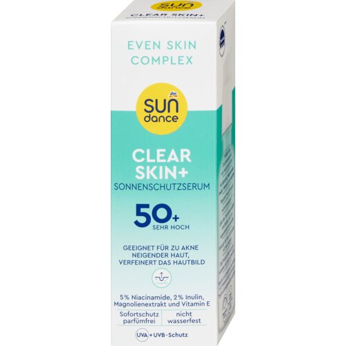 sundance CLEAR SKIN+ serum za zaštitu kože lica od sunca, SPF50+ 50 ml Cene