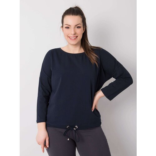 BASIC Feel Good Blouse-RV-BZ-6294.06P-navy blue Cene