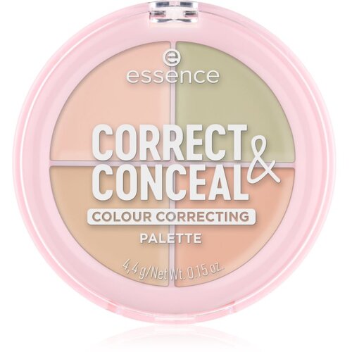 Essence CORRECT &amp;amp; CONCEAL paleta korektora za ujednačavanje tena lica 4.4 g Slike