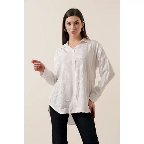 By Saygı Leopard Embroidered Shirt White