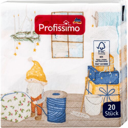Profissimo troslojne salvete sa motivom vilenjaka, 25x25cm 20 kom Slike