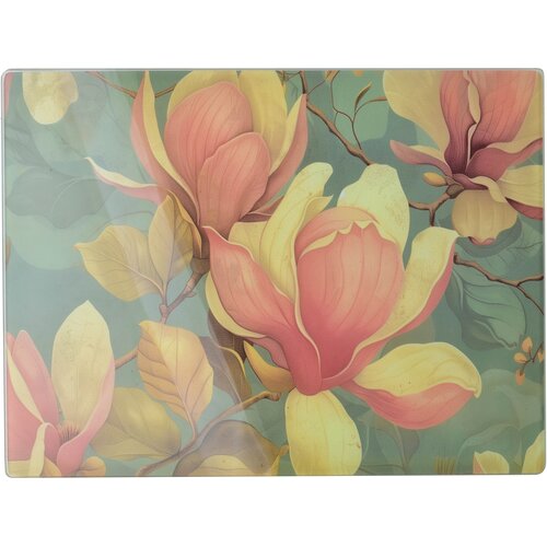 Mondex deska za rezanje steklo Allesken Aria 40x30cm magnolia 1 kos, (5000301965) Slike