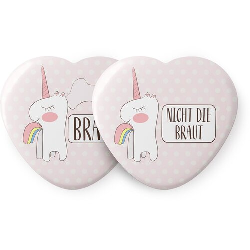 Spielehelden Značke Herz Einhorn Dekli&amp;scaron;čina 12 značk 5,6 cm izjemno velike Darilo za dekli&amp;scaron;čino Slike