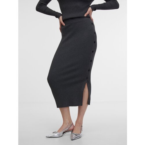 Orsay Women&amp;#039;s Grey Midi Sweater Skirt - Women&amp;#039;s Slike