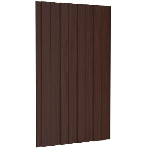  panel 36 pcs Smeđa 80 x 45 cm Pocinčani čelik - Smeđa 80 x 45 cm 36 Slike