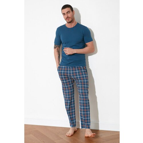 Trendyol Muška komplet pidžama Plaid Cene
