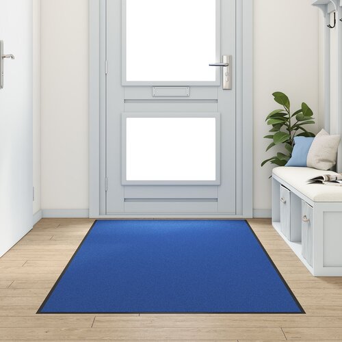 vidaXL Predpražnik Modra, Črna Poliamid 250 x 120 x 0.9 cm Predpražnik Cene