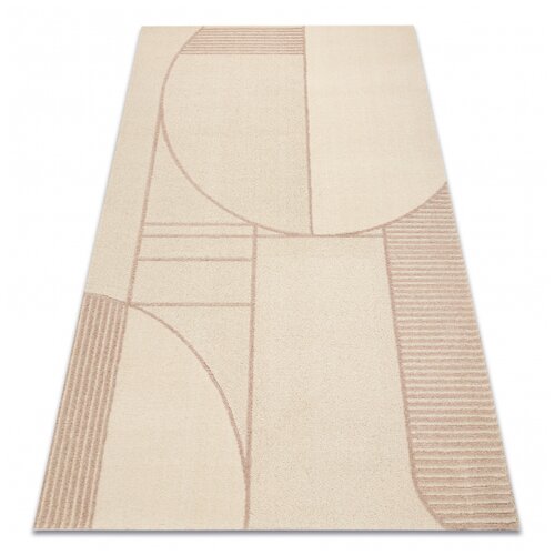 RugsX FLUX 461.14.AE200 volnena preproga OSTA - geometrijska, strukturna, loft bež / roza 240x340 cm, (5000174999) Cene