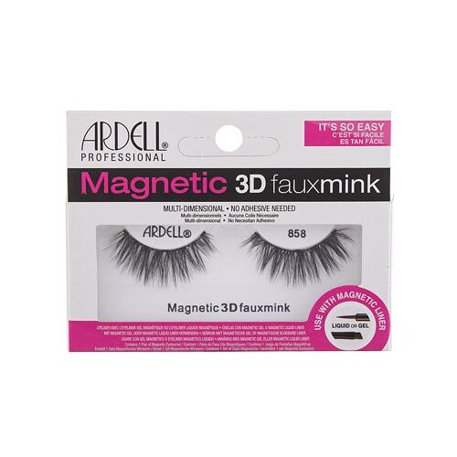 Ardell magnetic 3D Faux Mink 858 magnetske umjetne trepavice 1 kom nijansa Black Cijene