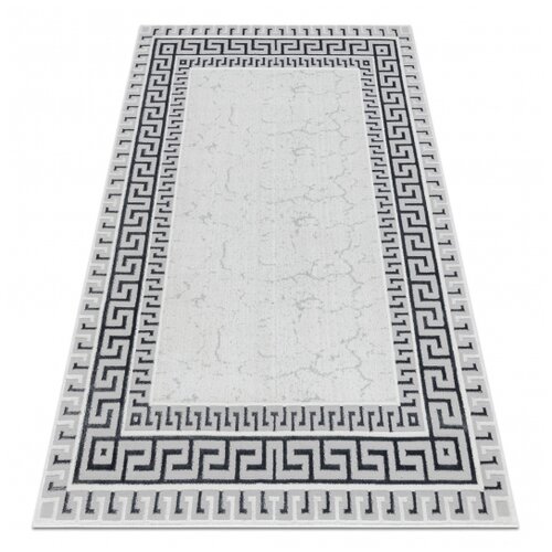 RugsX Preproga ALLURE 1960 Gr&scaron;ki ključ, okvir - strukturna, elegantna, glamur belo / siva 120x170 cm, (21996809) Cene