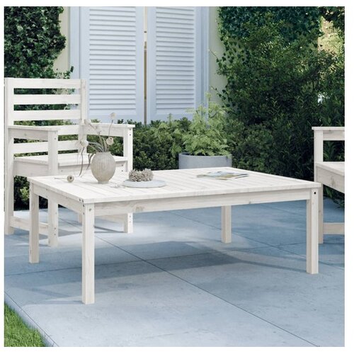  Vrtni stol bijeli 121x82 5x45 cm od masivne borovine Cijene