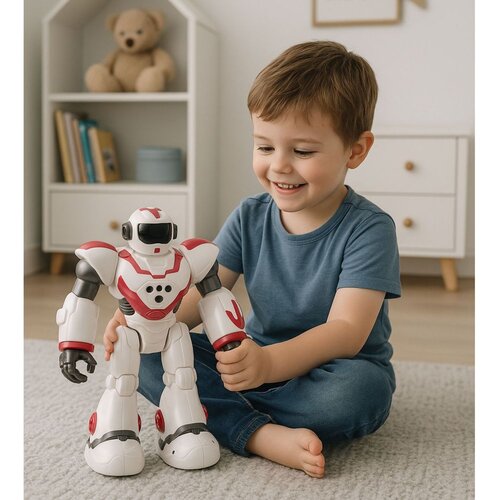  Interaktivni RC robot na daljinsko upravljanje, 16 funkcija, svjetla, zvukovi, ružičasta Slike
