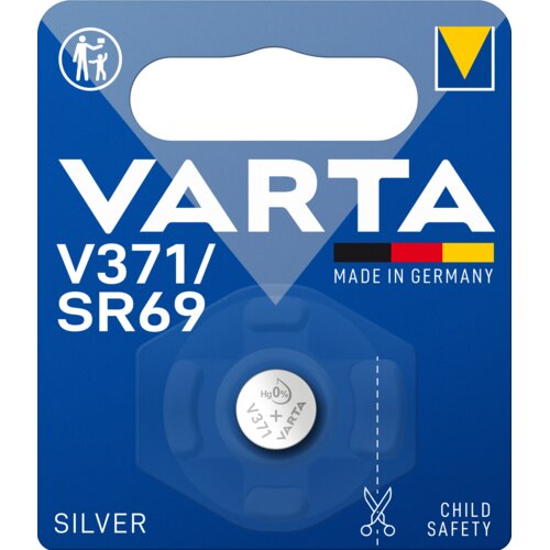 Varta Srebro-oksidna gumbna baterija SILVER V371/SR69 - 1 kos - 1 kos. Slike