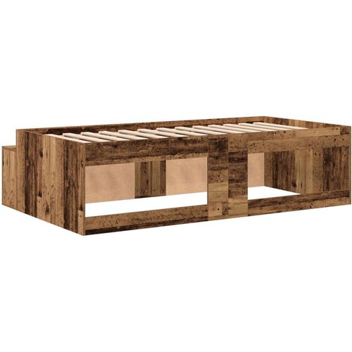  Konstrukcija kreveta za pohranu Stari drvo 80x200 cm Slike