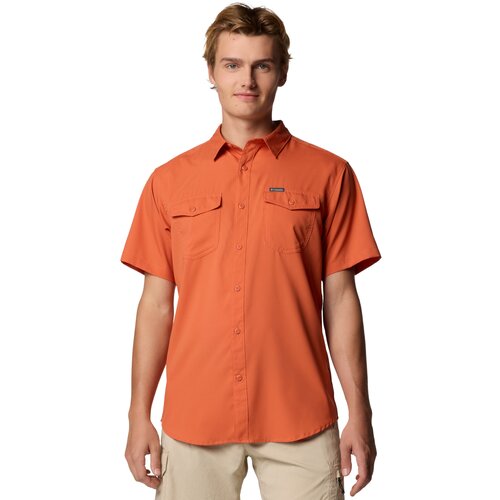 Columbia Srajce z dolgimi rokavi Utilizer II Solid Short Sleeve Shirt Oranžna Slike