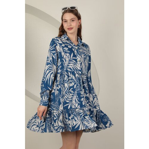 Trendyol Blue Floral Mini Woven Dress Slike