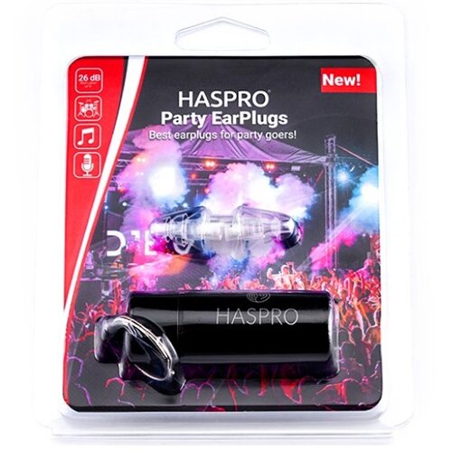 Haspro Čepki za ušesa za zabave – prozorni, silikonski Party (1 par) Cene