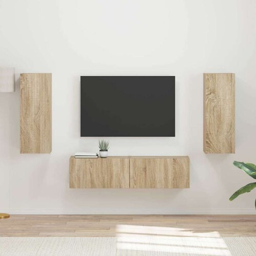  Komplet TV omaric 2 pcs Sonoma hrast Konstruiran les, (5000132504) Cene
