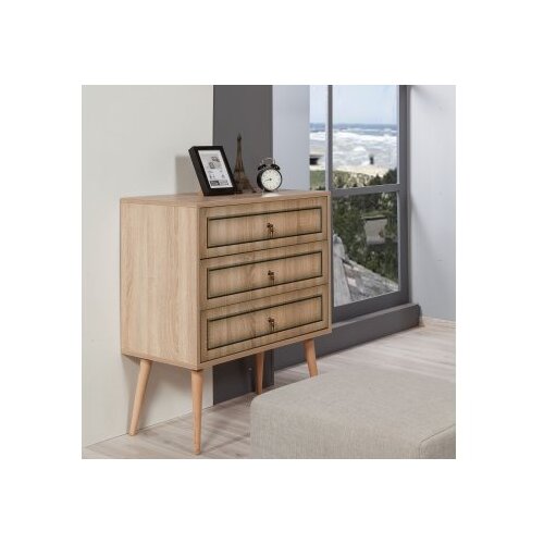  Komoda Trio 80x90x40cm Hrast Cene