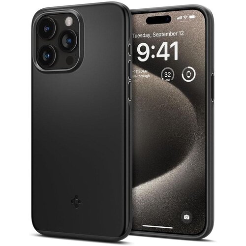 Spigen Thin Fit ovitek za iPhone 15 Pro Max ACS06544 - črn Cene