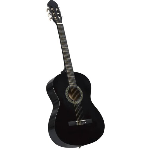 VidaXL Klasična gitara za početnike crna 4/4 39&amp;quot; od drva lipe Slike