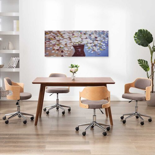  Set zidnih slika na platnu s uzorkom cvijeća u vazi 150 x 60 cm Cene