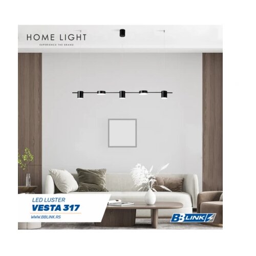 Vesta 317 LUSTER 30W 4000K CRNA Slike