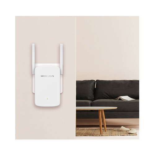 Mercusys ME30 AC1200 Wi-Fi Range Extender, 300 Mbps at 2.4 GHz + 867 Mbps at 5 GHz, 1 x 10/100 LAN, 2&amp;times; Fixed External Antennas, Slike