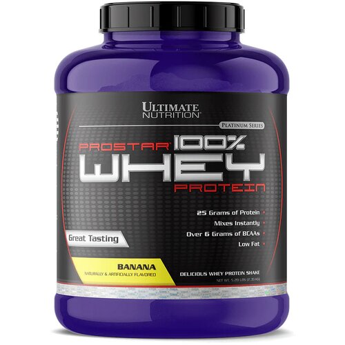 Ultimate Nutrition prostar 100% whey protein - za maksimalan rast mišića - banana 2.39kg Cene